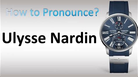 how do you say panerai watch|how to pronounce ulysse nardin.